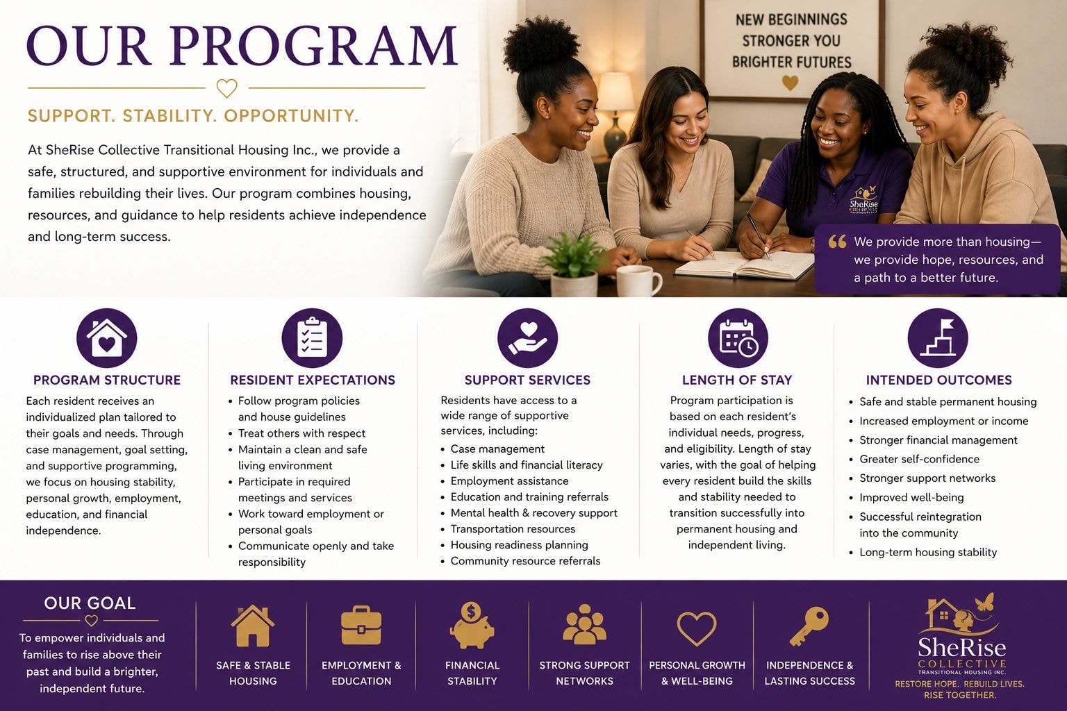Diverse women in a supportive community setting